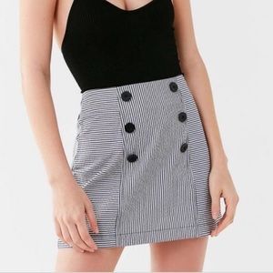 URBAN OUTFITTERS UO Sailorette Striped Mini Skirt sz S